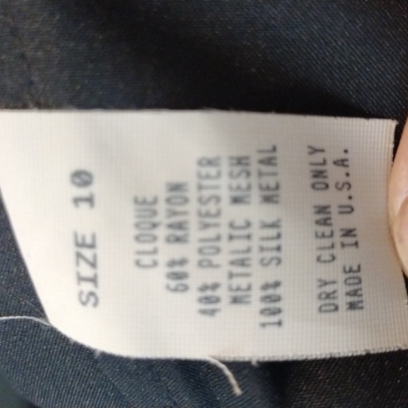 USA Made Rare Vintage Ritzy Unique Evening Midi Dress w Bolero Cloque Sz 10 - Picture 10 of 14